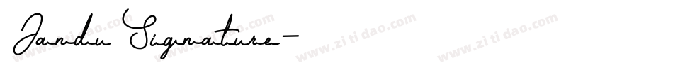 Jandu Signature字体转换